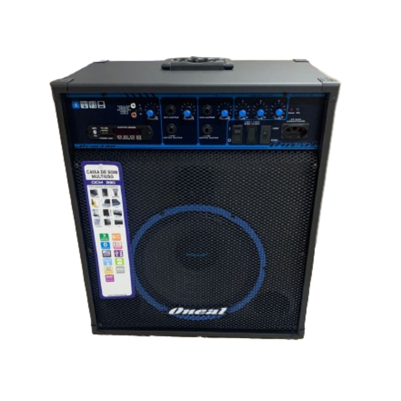 CAIXA ACUSTICA ATIVA ONEAL OCM390BT C USB LINHA MULTIUSO CAIXA