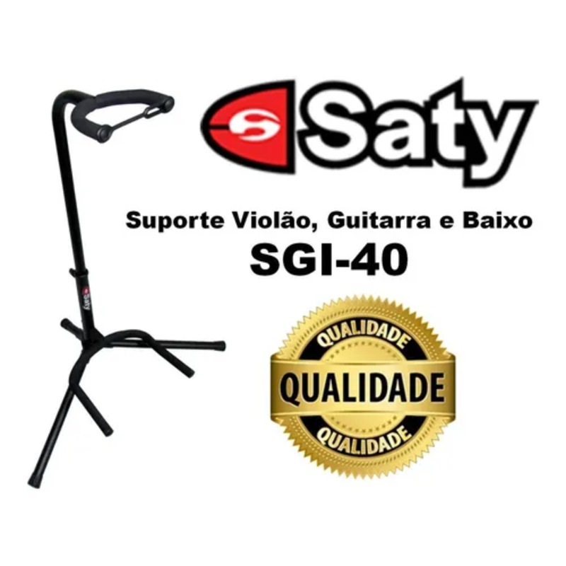 SUPORTE SATY VIOLAO GUITARRA BAIXO SGI40 SUPORTE SATY VIOLAO GUITARRA