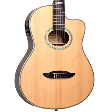 Violao Giannini Gnf Ceq Ns E A Nylon Cutaway Natural Satin Violao