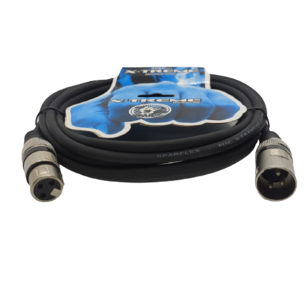 CABO XLR XLR SPARFLEX X TREME BALANCEADO 3M PRETO E 4 3 CABO