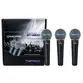 MICROFONE COM FIO WALDMAN BT5800-3 KIT C/3 PECAS