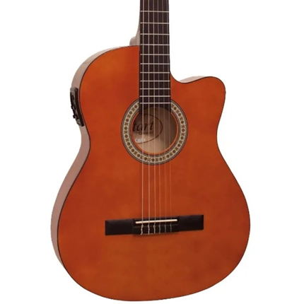 VIOLAO GIANNINI NF 14 CEQ N FLAT NAILON ELETROACUSTICO NATURAL