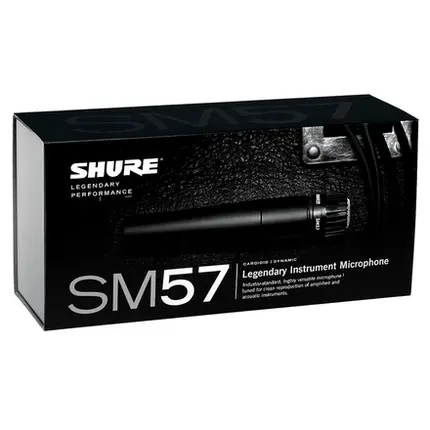 MICROFONE SHURE SM57-LC C/FIO - MICROFONE SHURE SM57-LC C/FIO - SHURE