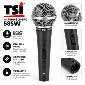 MICROFONE TSI 58SW COM FIO