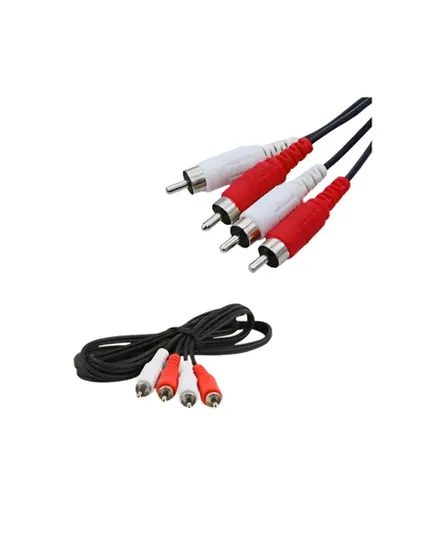 CABO 2RCA X 2RCA EMBORRACHADO MXT 1,5M ( MXT- 07 )