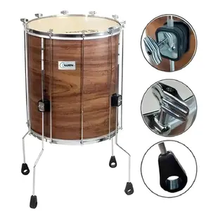 SURDO 60X18 LUEN IMBUIA SERIE GUETTO 8 AFIN C/PES ARO BOLA CROM PELE ANIMAL