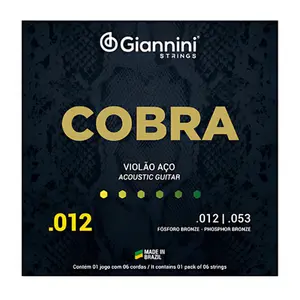 ENCORDOAMENTO VIOLAO GIANNINI BRONZE FOSFORO GEEFLKSF O.12