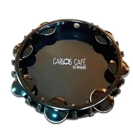 PANDEIRO CONTEMPORANEA 10 CARLOS CAFÉ BLACK 31PBCF - PANDEIRO