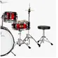 BATERIA MICHAEL INFANTIL MDMC5 WR VERMELHA