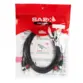 CABO DE AUDIO SANTO ANGELO PRETO E CONECTORES 2 RCA X 2 RCA CA2 2 METROS