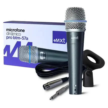 MICROFONE COM FIO MXT BTM57A DINAMICO