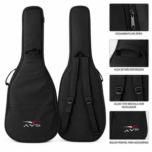 BAG AVS UKULELE SOPRANO 21K SUPER LUXO PRETA BIC050UKS