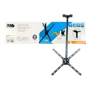 SUPORTE TV LCD/LED PROELETRONIC PQSTAT55T 13/55 C/3-ARTICULACOES P/TETO