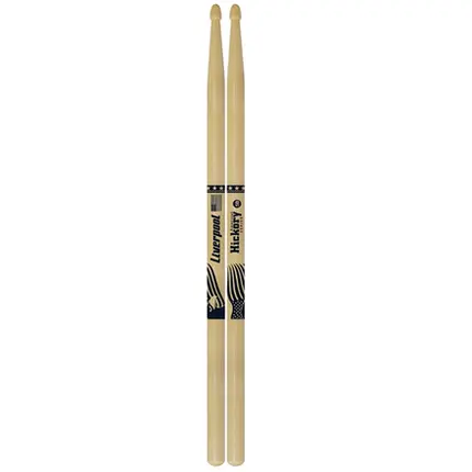 BAQUETA LIVERPOOL 5B HY-5BM HICKORY MADEIRA - PAR(E - 8 / 8)