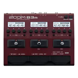 PEDALEIRA ZOOM B3N C/MODULO DE EFEITO P/ CONTRABAIXO