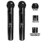 MICROFONE SEM FIO DYLAN UDX02 UHF C/2 MICROFONE BASTAO C/DISPLAY DIGITAL