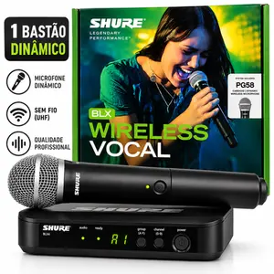 MICROFONE SHURE BLX24BR/PG58-J10 S/FIO