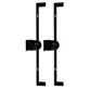 SUPORTE CAIXA ONEAL OPB404X - OSA404X CR PRETO - PAR