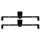 SUPORTE CAIXA ONEAL OPB404X - OSA404X CR PRETO - PAR