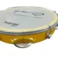 PANDEIRO SPANKING 10 POL. ABS AMARELO C/ PELE LEITOSA BATIMENTO