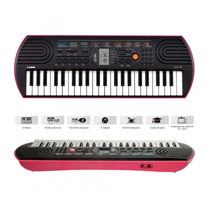 Teclado infantil Casio sa78 - Instrumentos musicais - Centro, Petrolina  1244684387