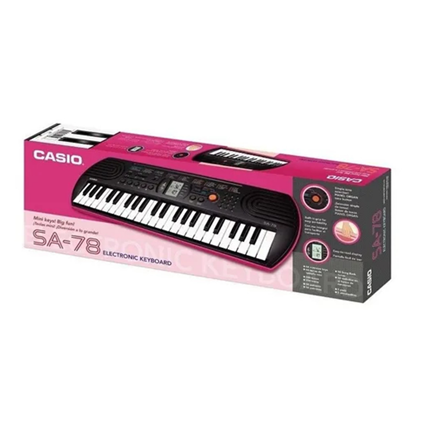 TECLADO CASIO SA-78AH2 ROSA INFANTIL - TECLADO CASIO SA-78AH2 ROSA