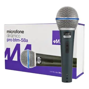 MICROFONE COM FIO MXT PRO BTM58A DINAMICO