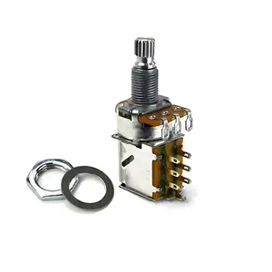 POTENCIOMETRO SANTO ANGELO B500K TONE BASE PEQUENA PUSHPULL EIXO LONGO