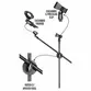 PEDESTAL DE MICROFONE SMART SM030