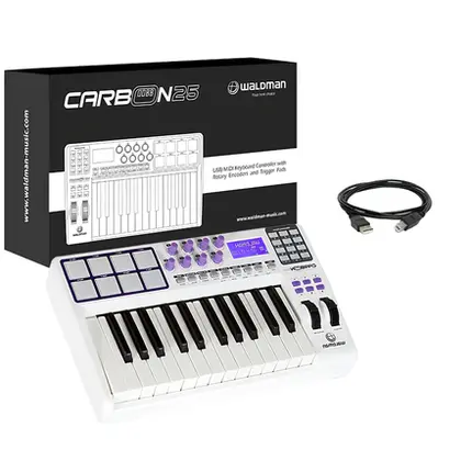 CONTROLADOR MIDI WALDMAN CARBON25