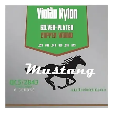 ENCORDOAMENTO PHX MUSTANG NYLON SILVER TENSAO MEDIA QC5-2843 - ( I - 5 / 9 )