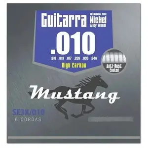 ENCORDOAMENTO PHX MUSTANG GUITARRA HIGH-CARBON 010 SE3X-010