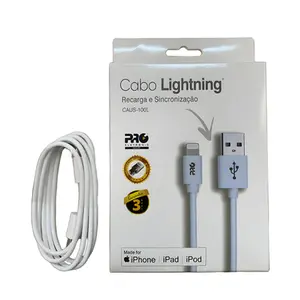 CABO DE DADOS E RECARGA USB PARA USB LIGHTNING PROELETRONIC CAUS-100L 1M  ( PRO- 59 )