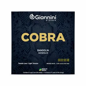 ENCORDOAMENTO GIANNINI BANDOLIM BRONZE PRATEADO GESBB