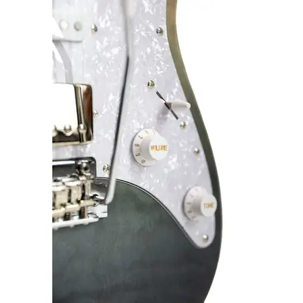 GUITARRA TAGIMA STELLA DW TBKF DF/PW TRANSPARENT BLACK - GUITARRA