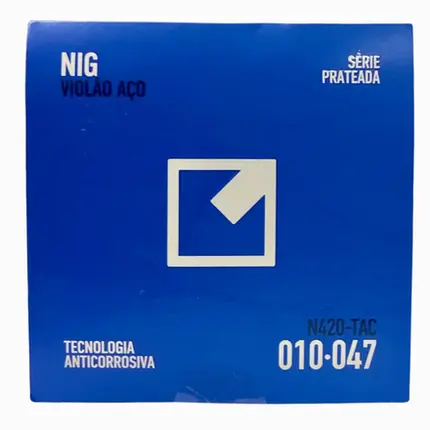 ENCORDOAMENTO NIG  VIOLAO ACO/PRATEADA-.10 /.47 6 CORDAS N420-TAC