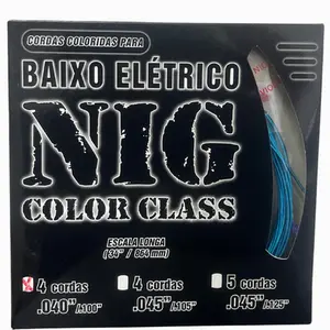 ENCORDOAMENTO NIG P/CONTRABAIXO COLOR CLASS 040-4 CORDAS AZUL N1703