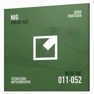 ENCORDOAMENTO NIG VIOLAO ACO/PRATEADA-.11 /.52- 6 CORDAS N430-TAC