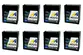 KIT BATERIAS SELADA MOURA 12V 5A COM 8 UNIDADES