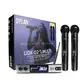 KIT MICROFONE SEM FIO DYLAN UDX02 UHF C/ CARREGADOR DE BATERIA BAP-551 C/4-AA 2700MAH