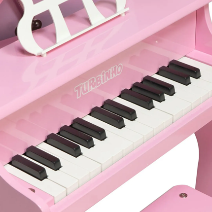 PIANO CAUDA INFANTIL TURBINHO 30 TECLAS VERMELHO PIANO30RED - PIANO CAUDA  INFANTIL TURBINHO 30 TECLAS VERMELHO PIANO30RED - TURBINHO