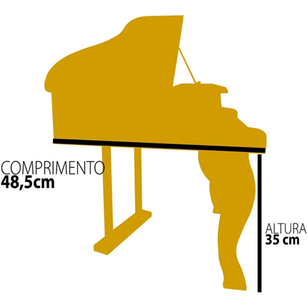 PIANO CAUDA INFANTIL TURBINHO 30 TECLAS VERMELHO PIANO30RED - PIANO CAUDA  INFANTIL TURBINHO 30 TECLAS VERMELHO PIANO30RED - TURBINHO