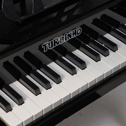 PIANO CAUDA INFANTIL TURBINHO 30 TECLAS PRETO PIANO30K - PIANO CAUDA  INFANTIL TURBINHO 30 TECLAS PRETO PIANO30K - TURBINHO