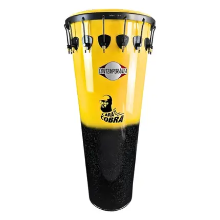 TIMBAL CONTEMPORANEA 14X90 241CC16AP AL AM/PT GLITER 16 AF CARA DE COBRA NY AMARELA FERR PRETO FOSCO