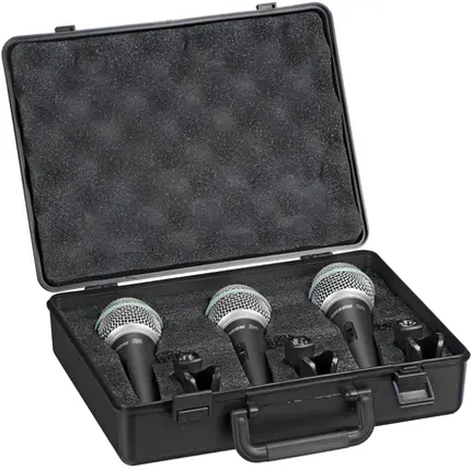 MICROFONE SAMSON Q6CL3P KIT C/3 PECAS