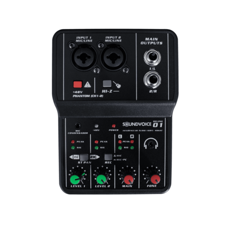 INTERFACE DE AUDIO SOUNDVOICE DELPHI01 INTERFACE DE AUDIO SOUNDVOICE