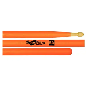BAQUETA SPANKING 5A PTA MAD. LARANJA LUMINOSA - PAR
