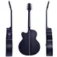 VIOLAO ELETRICO SEIZI NEO SHOGUN CUTAWAY LTD ED - OPEN PORE BLACK