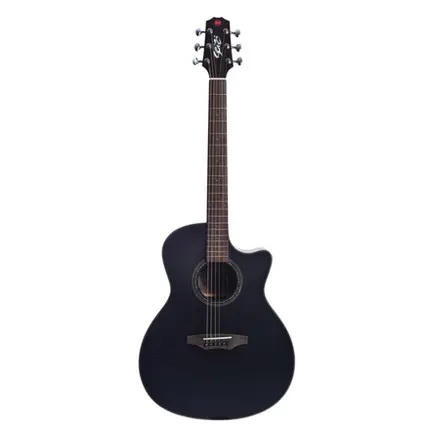 VIOLAO ELETRICO ACUSTICO SEIZI SUPREME RYU CUTAWAY - BLACK TOP