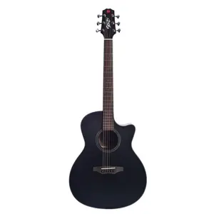 VIOLAO ELETRICO ACUSTICO SEIZI SUPREME RYU CUTAWAY - BLACK TOP